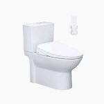 Bồn Cầu 2 Khối Nắp Rửa Điện Tử Caesar CD1340 + TAF710H