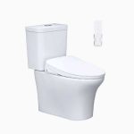 Bồn Cầu 2 khối Nắp Rửa Điện Tử Caesar CD1341 + TAF710H