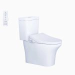 Bồn Cầu 2 Khối Kết Hợp Nắp Rửa Thông Minh Caesar CD1341 + TAF512H