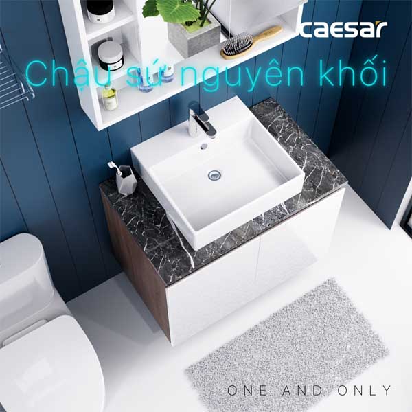 Bộ Tủ Chậu Lavabo Treo Tường Caesar  LF5263 + EH48001AWV 
