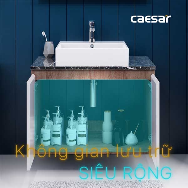Bộ Tủ Chậu Lavabo Treo Tường Caesar  LF5263 + EH48001AWV 