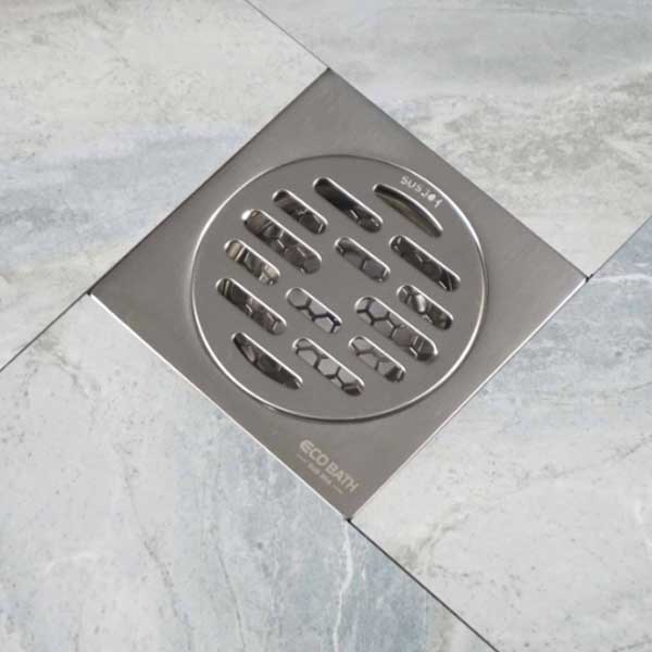 Ga thoát sàn màu inox chải EcoBath EC1061B 