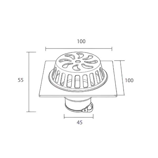 Ga thoát sàn EcoBath EC1088B 2 Ga thoát sàn EcoBath EC1088B