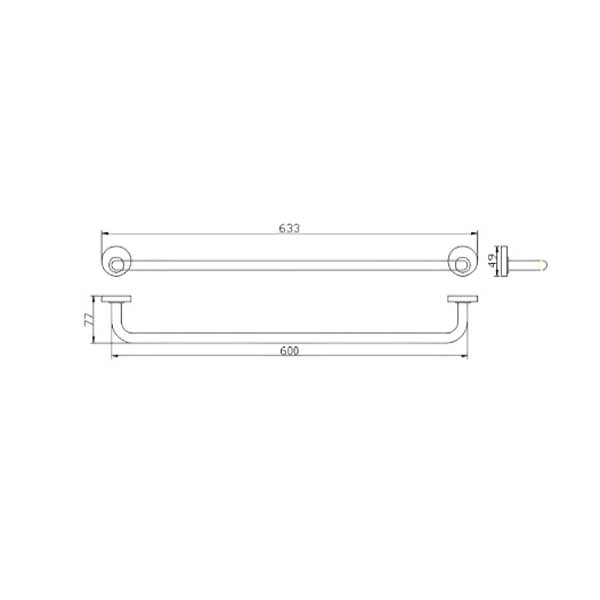 Vắt khăn đơn Ecobath EC260-08N 2 Vắt khăn đơn Ecobath EC260-08N