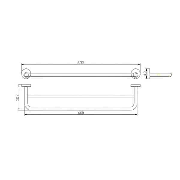 Vắt khăn đôi EcoBath EC260-09N 2 Vắt khăn đôi EcoBath EC260-09N