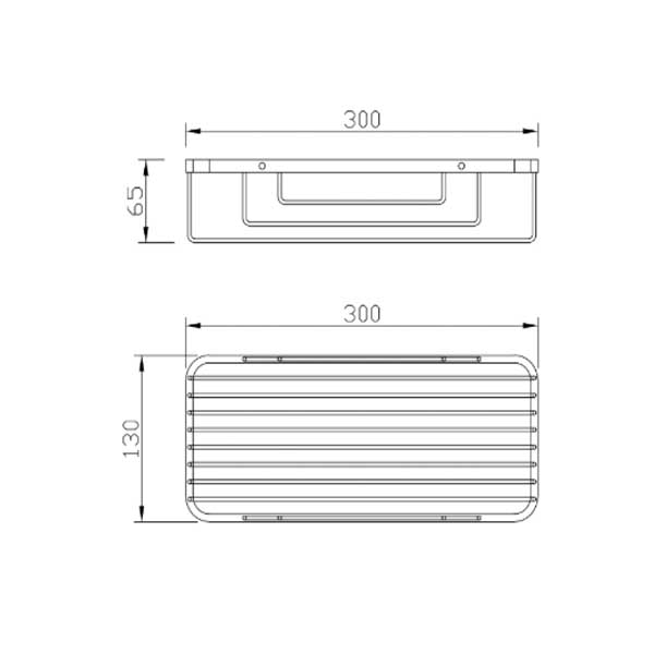 Kệ phòng tắm màu inox bóng EcoBath EC4076-1  