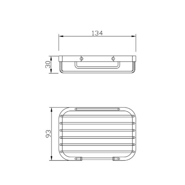 Kệ phòng tắm màu ghi xám EcoBath EC6025BU 2 Kệ phòng tắm màu ghi xám EcoBath EC6025BU