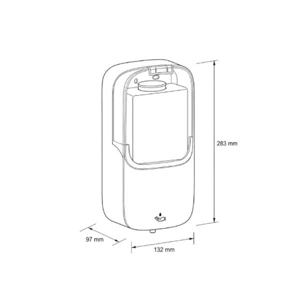 Bình xà phòng cảm ứng Ecobath EC6505W 2 Bình xà phòng cảm ứng Ecobath EC6505W
