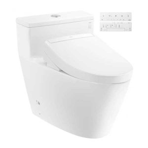Bàn cầu 1 khối TOTO MS625CDW25 kèm nắp rửa điện tử WASHLET dòng S5 – TCF34461GAA
